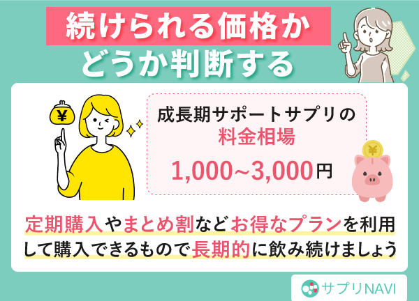 飲み続けられる価格かどうか判断する